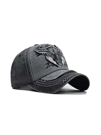 Alexvyan Men Embroidered
                    Cotton Baseball Cap