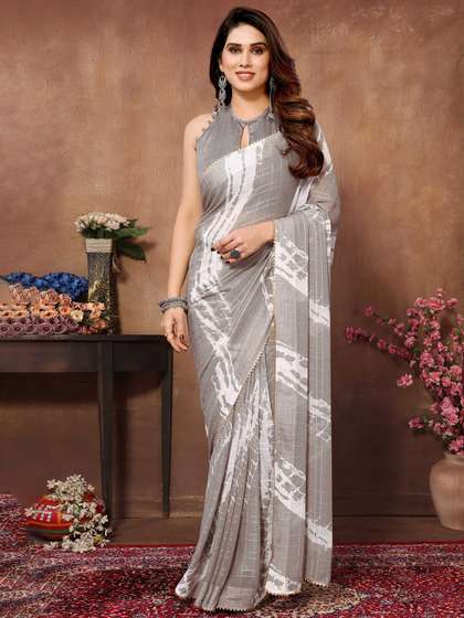 HERE&NOW
                        Georgette Ready To Wear Saree