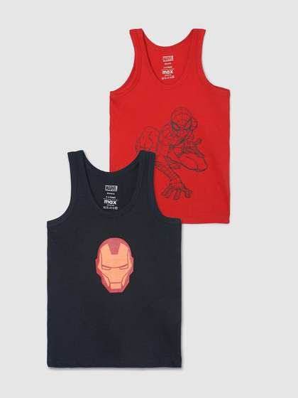 max Boys Pack of 2 Iron
                    Man Printed Innerwear Vests 1000013734426