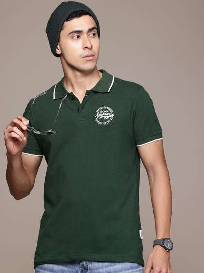 Roadster The Life Co. Polo Collar Pure Cotton T-shirt