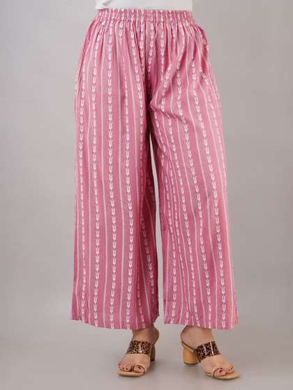 KALINI Printed Flared Palazzos