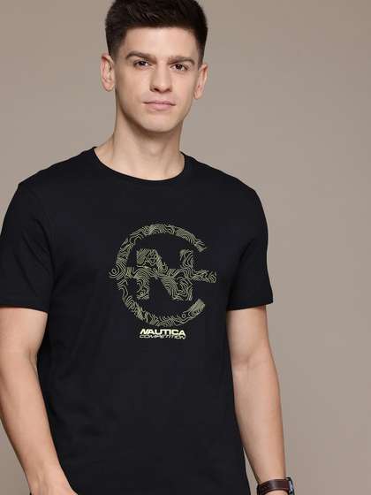 Nautica Typography Print Pure Cotton T-shirt