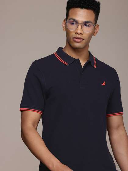 Nautica Polo Collar Pure Cotton T-shirt