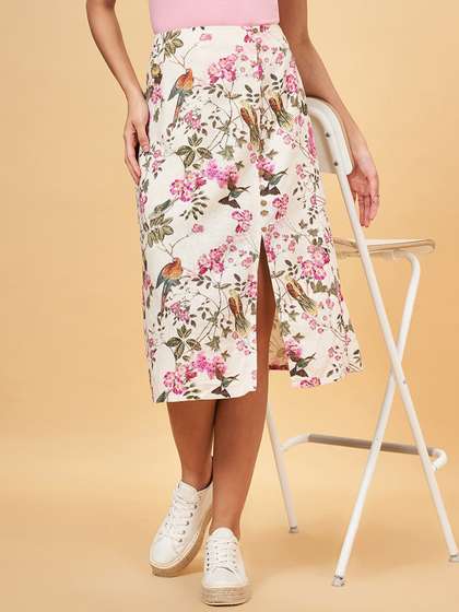 Honey by Pantaloons Straight Knee-Length Skirts