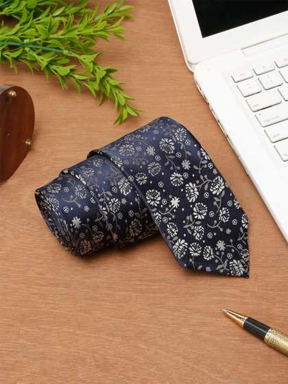 Cantabil Men Woven
                    Design Broad Tie