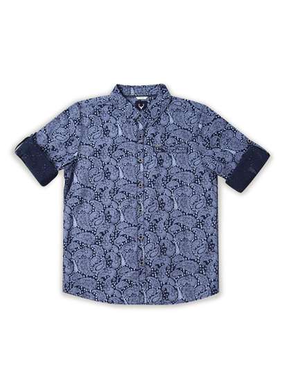 Allen Solly Junior Boys
                    Slim Fit Printed Pure Cotton Casual Shirt