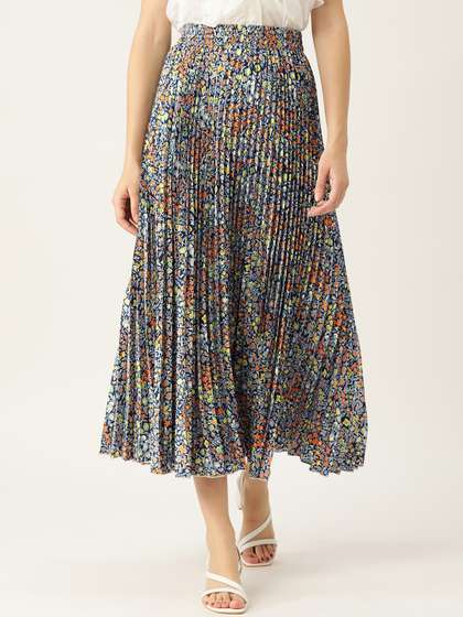 WISSTLER Printed Flared Midi Skirts