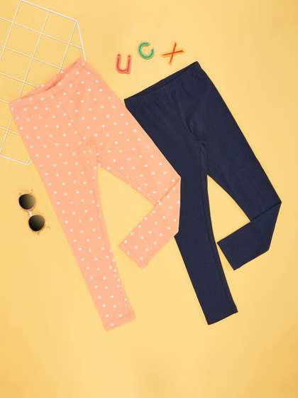 YU by Pantaloons Girls
                    Pack Of 2 Ankle Length Leggings