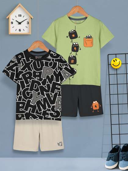 HELLCAT Boys Pack Of 2
                    Printed T-shirt with Shorts