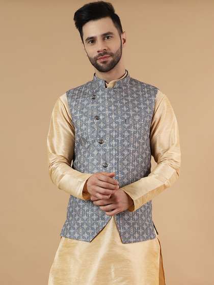 Wintage Printed Nehru Jacket