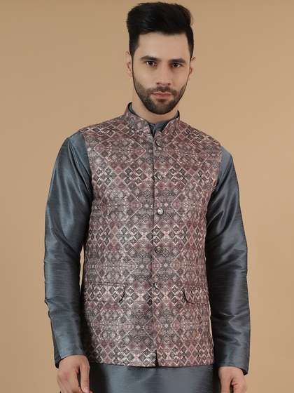 Wintage Printed Nehru Jacket