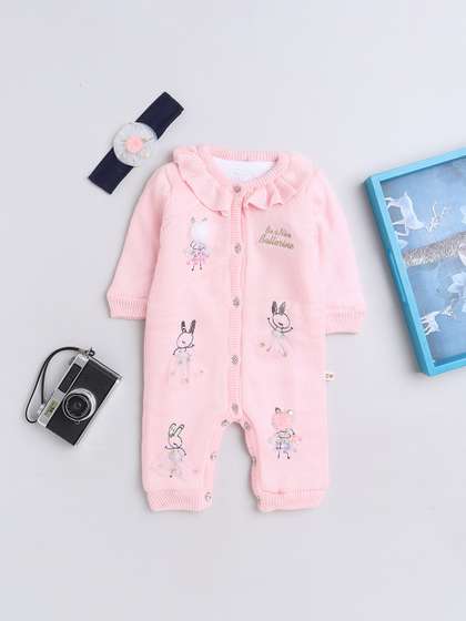 Yellow Apple Infant
                    Embellished Bamboo Rompers