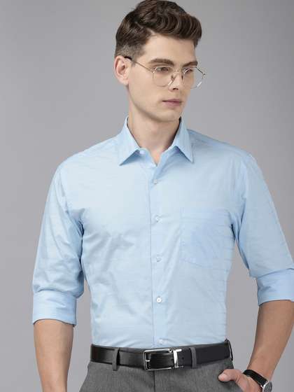 Arrow Pure Cotton Manhattan Slim Fit Self Horizontal Stripes Opaque Formal Shirt