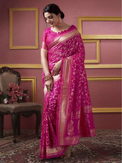 KALINI Ethnic Motifs Banarasi Saree
