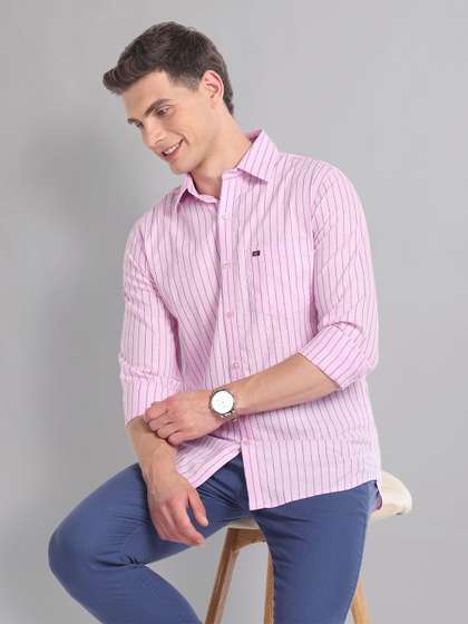 AD By Arvind
                        Vertical Stripe Cotton Summer Shirt