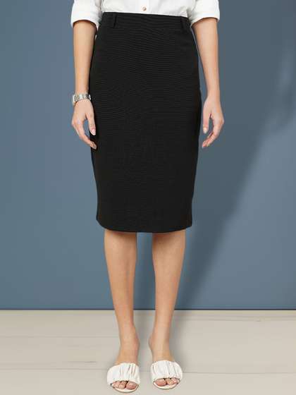 FITHUB Pencil Knee Length Skirts