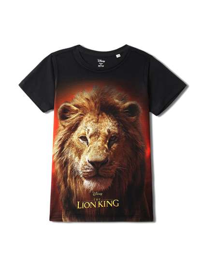 Wear Your Mind Boys Lion King Printed Round-Neck T-shirt
