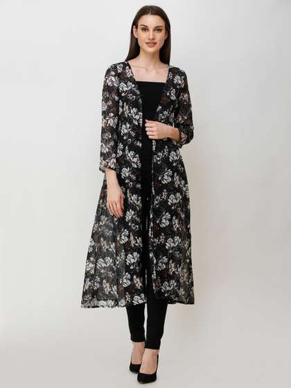 MINOS Floral Printed
                      Longline Shrug
