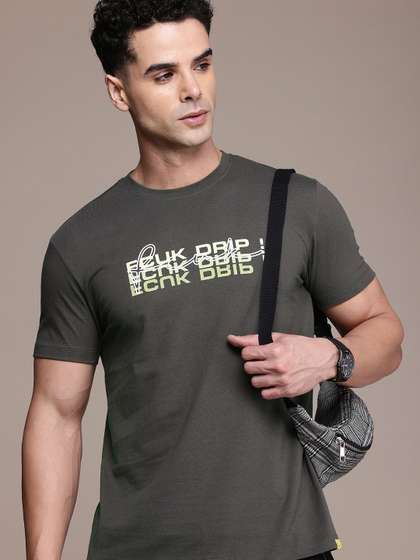 FCUK Brand Logo Printed Pure Cotton T-shirt