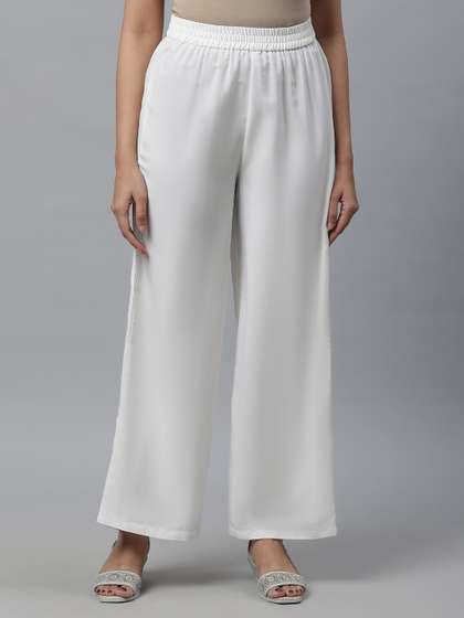 elleven Wide Leg Woven Palazzos