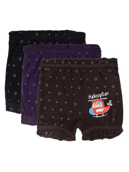 DYCA Kids Pack Of 3
                      Assorted Geometric Printed Briefs DIA703-PK001