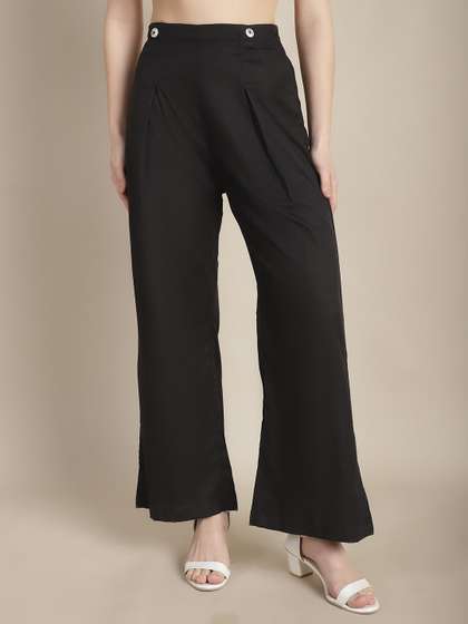Tulsattva Cotton Flared Palazzos