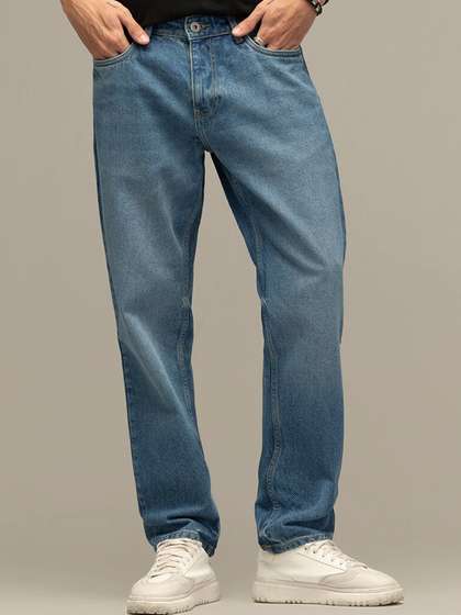 Snitch Men Smart
                        Relaxed Fit Pure Cotton Jeans