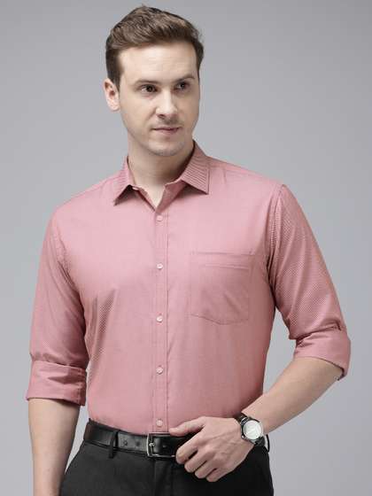 Park Avenue Self
                      Design Slim Fit Textured Formal Shirt