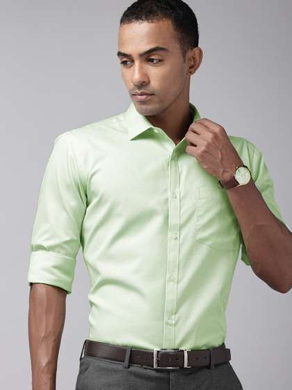 Park Avenue Self
                          Design Slim Fit Textured Formal Shirt