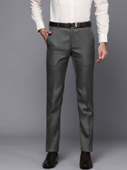 Raymond Men
                          Textured Slim Fit Trousers