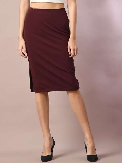 DressBerry Straight Knee Length Skirts