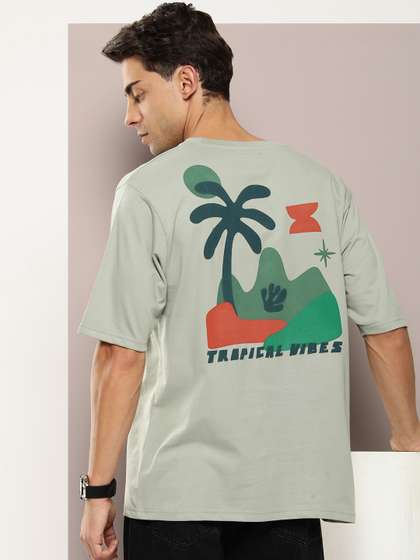 DILLINGER Men Graphic Printed Embossed Oversized T-shirt