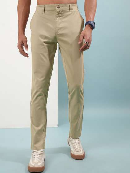 HIGHLANDER Men Soft
                        Feel Twill Chino Trousers