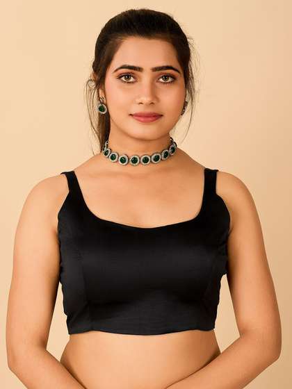 flaher Satin Readymade Saree Blouse