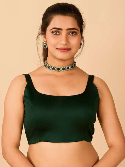 flaher Satin Readymade Saree Blouse