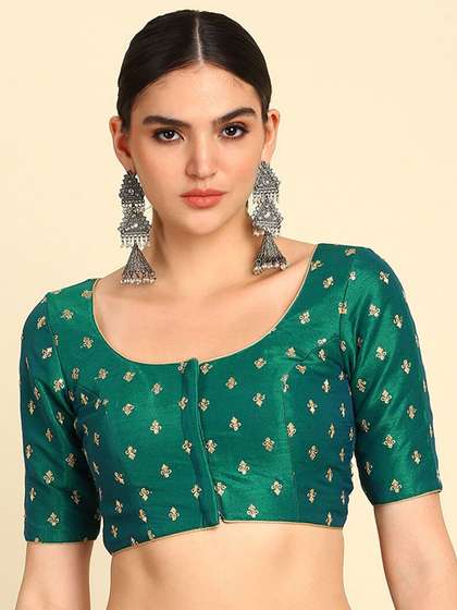 Soch Embroidered Zari Saree Blouse