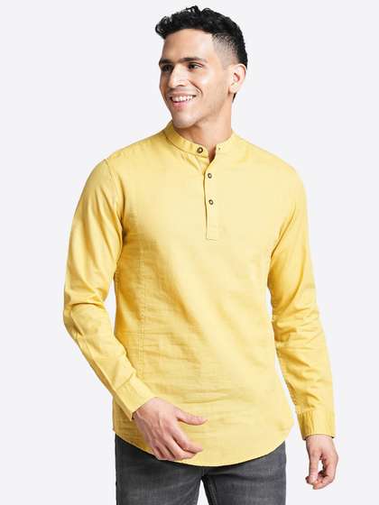 Blue Buddha Straight Cotton Kurta