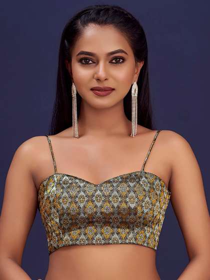 Vardha Printed Saree Blouse