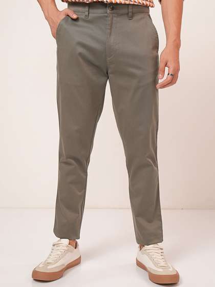 HIGHLANDER Premium
                          Satin Chino Tapered Fit Trousers