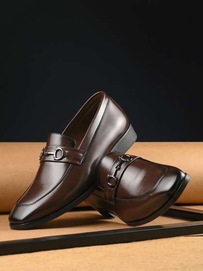 House of Pataudi Men Slip On Formal Loafers