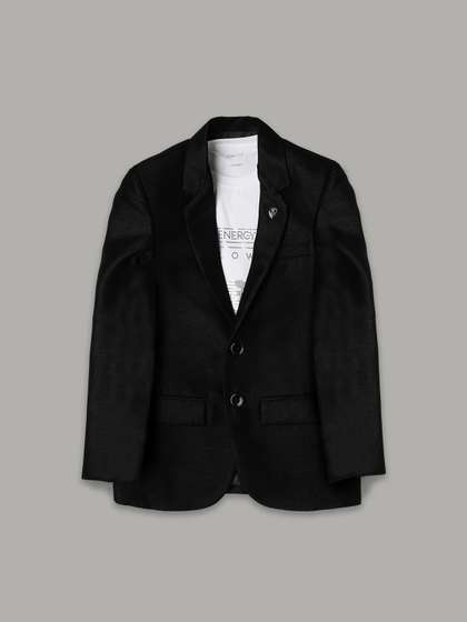 CAVIO Boys Pure Cotton
                      Notched Lapel Collar Single-Breasted Blazer With
                      T-Shirt