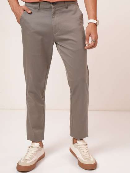 HIGHLANDER Premium
                        Satin Chino Tapered Fit Trousers