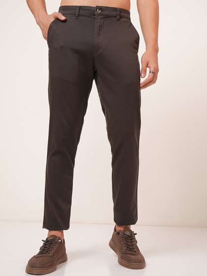 HIGHLANDER Premium
                          Satin Chino Tapered Fit Trousers