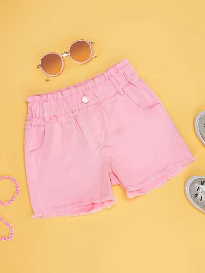 Pantaloons Junior Girls Cotton Denim Shorts