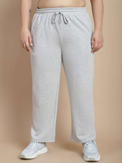 Rute Plus Size Women
                        Mid Rise Cotton Track Pant