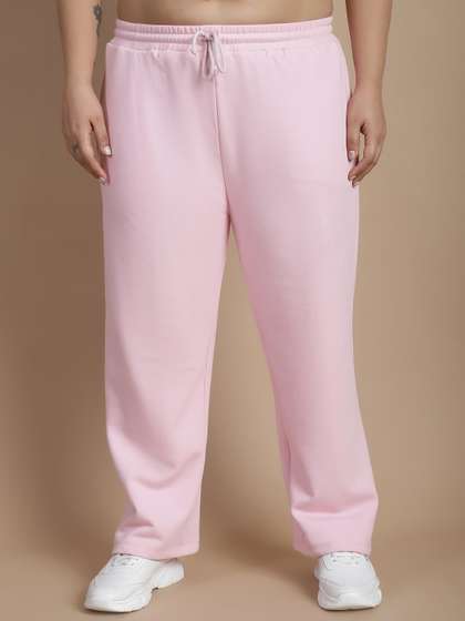 Rute Plus Size Women
                        Mid Rise Cotton Track Pant