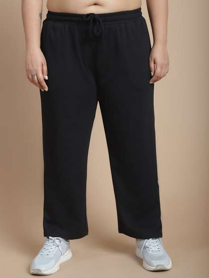Rute Plus Size Women
                        Mid Rise Cotton Track Pant