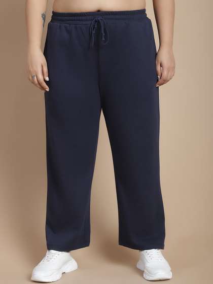 Rute Plus Size Women
                        Mid Rise Cotton Track Pant