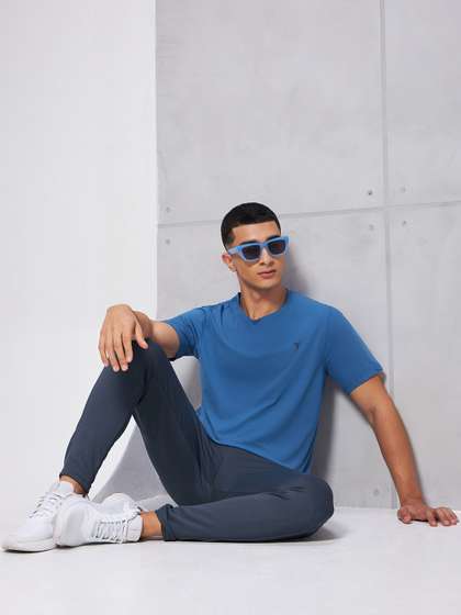 Technosport Cotflex Round Neck Short Sleeves Rapid-Dry Slim Fit T-shirt