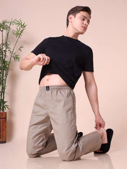 URBAN SCOTTISH Men
                        Printed Pure Cotton Lounge Pants